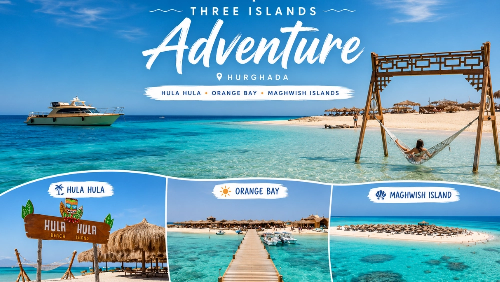 trip to 3 islands in hurghada